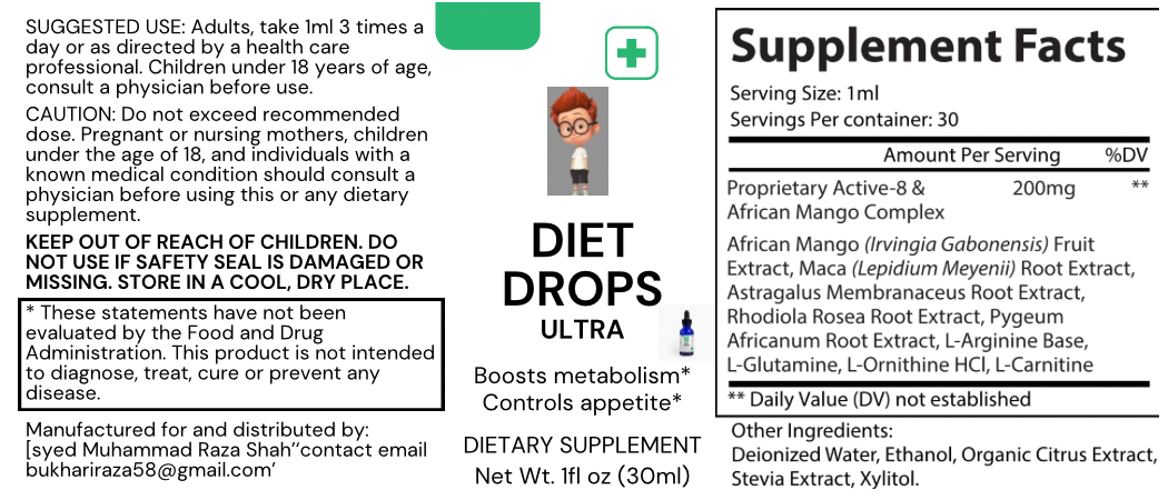 Diet Drops Ultra 1 oz